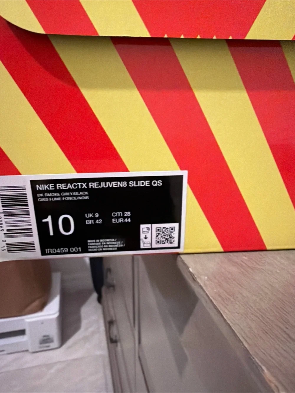 Nike Black Slides with Green Grass and Orange Flame Accents